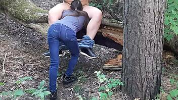 i spied on our girlfriend with my friend in the forest for passionate lesbian licks