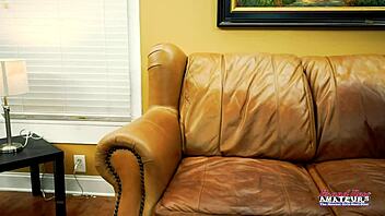 busty hottie nikki p enjoyed sucking a hard cock before getting banged.