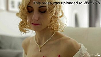 Gabriela Lopez engages in a steamy shower session with intense action