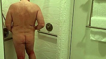 Man enjoys steamy shower