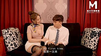 modelmedia asia - shameless horny masseuse, drain that semen in your massage!