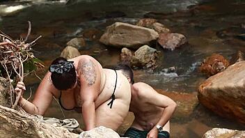 Outdoor Passionate Sex In River With Shy Colombian Guy