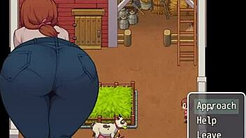 Daily lives of my countryside big tits milf hentai adventure begins