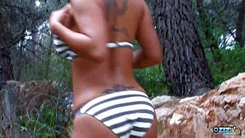 Oh yes! Once her gorgeous pussy is oiled up, it takes that large dick deep inside for intense fucking