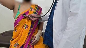 Doctor Checking Telugu Aunty Boobs - Oh What A Naughty Hospital Fantasy With Busty Nurse!