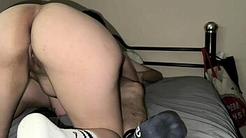 Amateur college girl rides with all natural ass in playful session