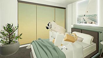 Bold Rider Takes on Average Roblox Condo Experience with Intense Cowgirl Sex Action