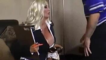 Big Tits Blonde Milf Sucks And Fucks Huge Cock For Cumshot