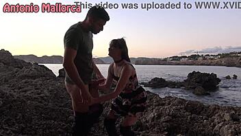 Passionate Public Sex By The Sea With Victoria Wet Leaves Her Cum Covered