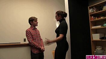 Hot milf dry humps shy virgin in femdom style