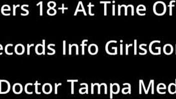 Doctor Aria Nicole and Doctor Tampa try on gloves in hospital backstage