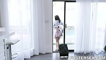 Petite woman with big tits and ass joins hardcore amateur reality activity with Bianca Burke and Alexis Tae