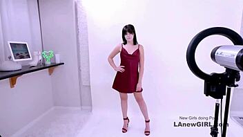 stunning brunette model gets fucked during casting interview