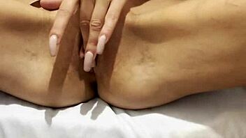 she relaxes alone at home daydreaming about her boyfriend's pal