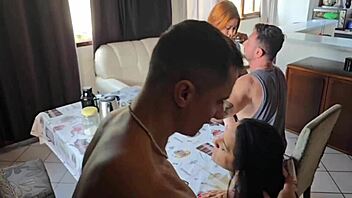 married woman dreamed of wife swap and fucks my boyfriend while i take her husband in homemade hotwife action