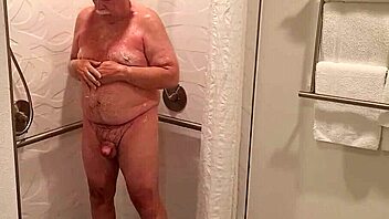 Man enjoys steamy shower