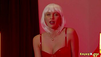 Blonde Pornstar Stacy Cruz Screams In Ecstasy During Halloween Lingerie Cunilingus Session