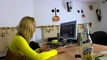 French amateurs get wild with doggystyle and anal creampie action in the garage