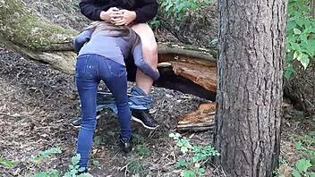 i spied on our girlfriend with my friend in the forest for passionate lesbian licks