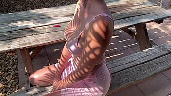 italian big tits milf artemisia love outside wearing a tight dress horny af