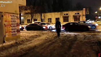 Astrid hogtied and punished! Barefoot foot worship with licking toes and sucking in BDSM domination.