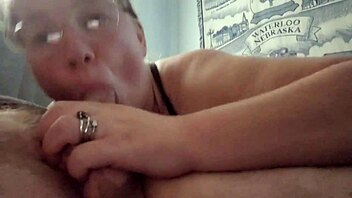 gave a guy head for the first time since new piercings on chubby bbw