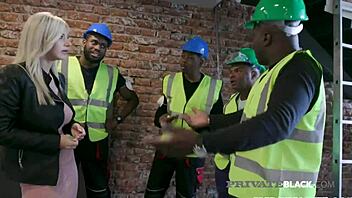 oh yeah, this pale blonde nathaly cherie takes on several big black cocks in privateblack bukkake gangbang