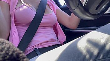 Why Not Watch This Italian Milf Flash Her Big Tits And Nipples While Driving?