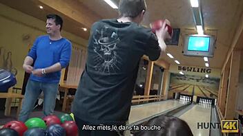 Oh My God, Lucky Fucker Picks Up Hot Young Wife for Outdoor Public Fucking in Czech Bowling Alley!