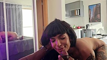 i feel so passionate with this see-through interracial bareback action