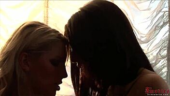 hey, roxy deville and ashley fires get steamy in 60fps action