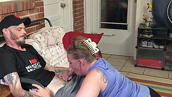 Oh man, my cheating wife got caught blowing the neighbor while smoking - what a wild swingers moment!