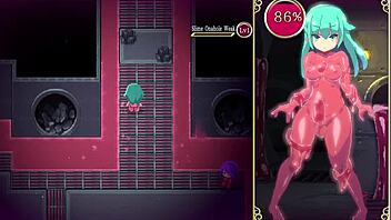 Futanari Mage Kanade Encounters Slime In Dungeon Quest With Lactating Handjob And Ass Play