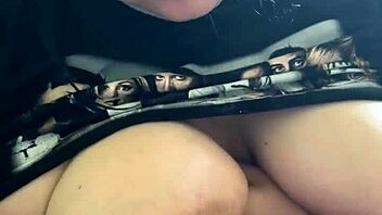 curvy amateur with natural tits gives deepthroat pov blowjob leading to cum on tits