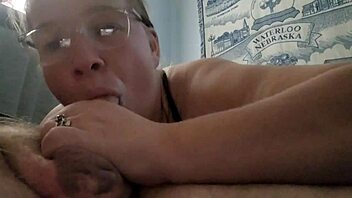 gave a guy head for the first time since new piercings on chubby bbw