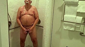 Man enjoys steamy shower