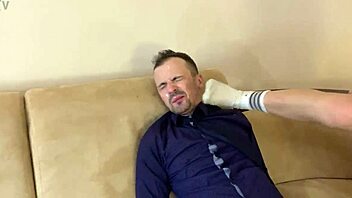 oh god these reckless pervs are humiliatin the teacher by spittin all over his face in double femdom