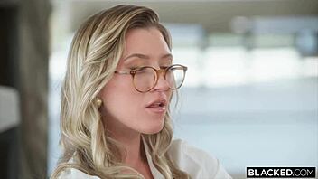 Whoa, this BBC-hungry blonde Addison Vodka is begging to get used like a toy in oiled interracial action 😈🍆