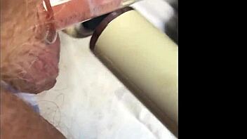 I came so hard after using the vibrator on my soft cock