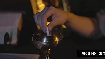 Pervert Priest Takes Virgin Teen Redhead Penelope Kay In Deepthroat Doggystyle Anal Fucking Rough Cowgirl Action