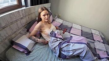 Pov stepmom allows gentle rubbing on her moist pussy without any penetration for intense pleasure.