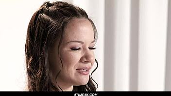 Alison Rey Brunette Solo Masturbation Orgasm