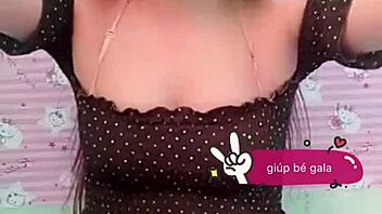 she wore a short skirt revealing her red vietnamese asian panties in upskirt view