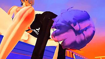 Oh Belle, you're getting fucked by that huge cock nonstop for 24 hours in wild anal squirting action!