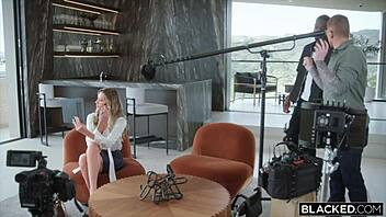 Whoa, this BBC-hungry blonde Addison Vodka is begging to get used like a toy in oiled interracial action 😈🍆