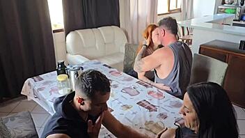 married woman dreamed of wife swap and fucks my boyfriend while i take her husband in homemade hotwife action