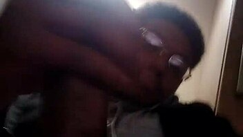 In this homemade video, an amateur enjoys a solo moment alone