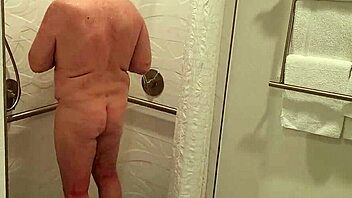 Man enjoys steamy shower