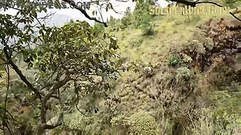 While we exercised in the forest Yenifer lets me enter her without protection and finish inside