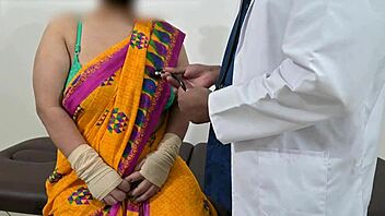 Doctor Checking Telugu Aunty Boobs - Oh What A Naughty Hospital Fantasy With Busty Nurse!